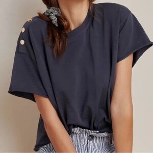 Nation LTD Terrin snap tee size small